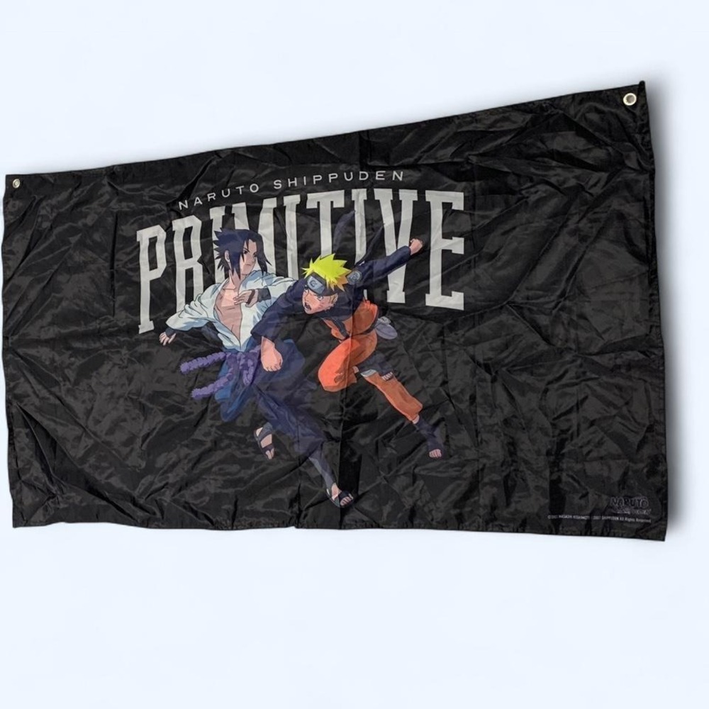 Naruto Shippuden x Primitive Sasuke & Naruto Flag 48x29